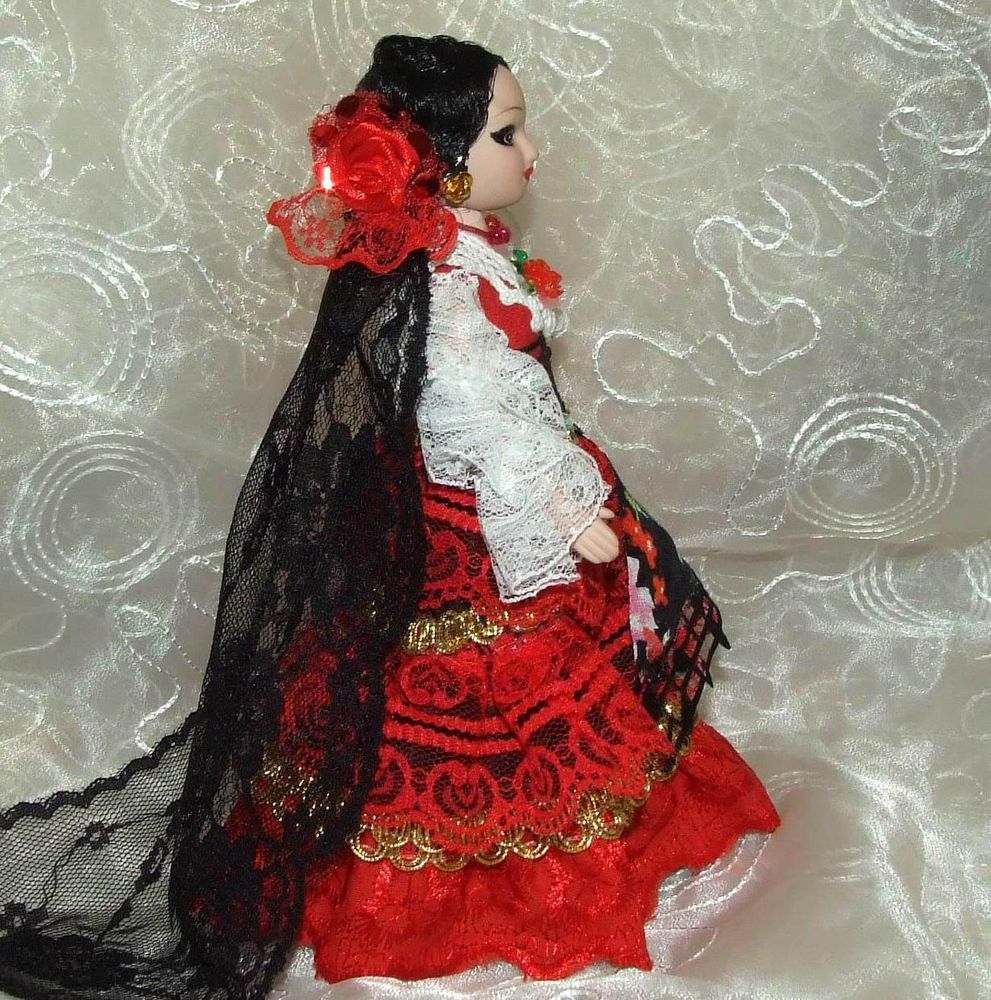 Испанка, танцующая фламенко, особенности испанского костюма, фото № 28