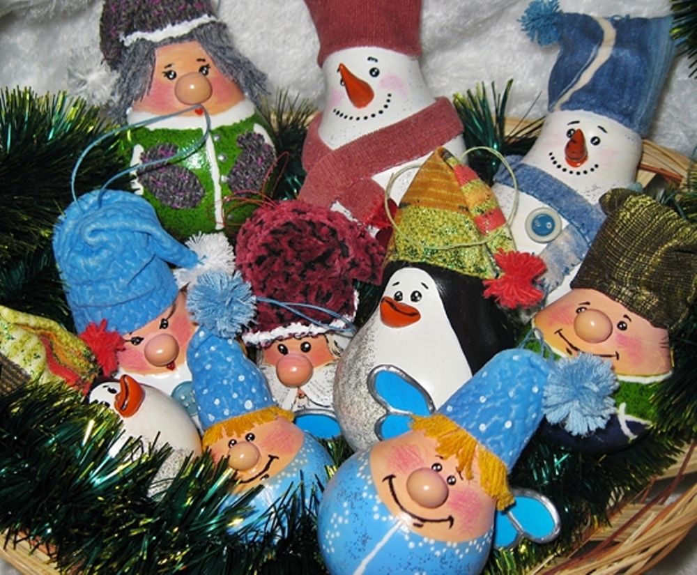 Christmas Decorations from Recycled Materials  Журнал Ярмарки Мастеров