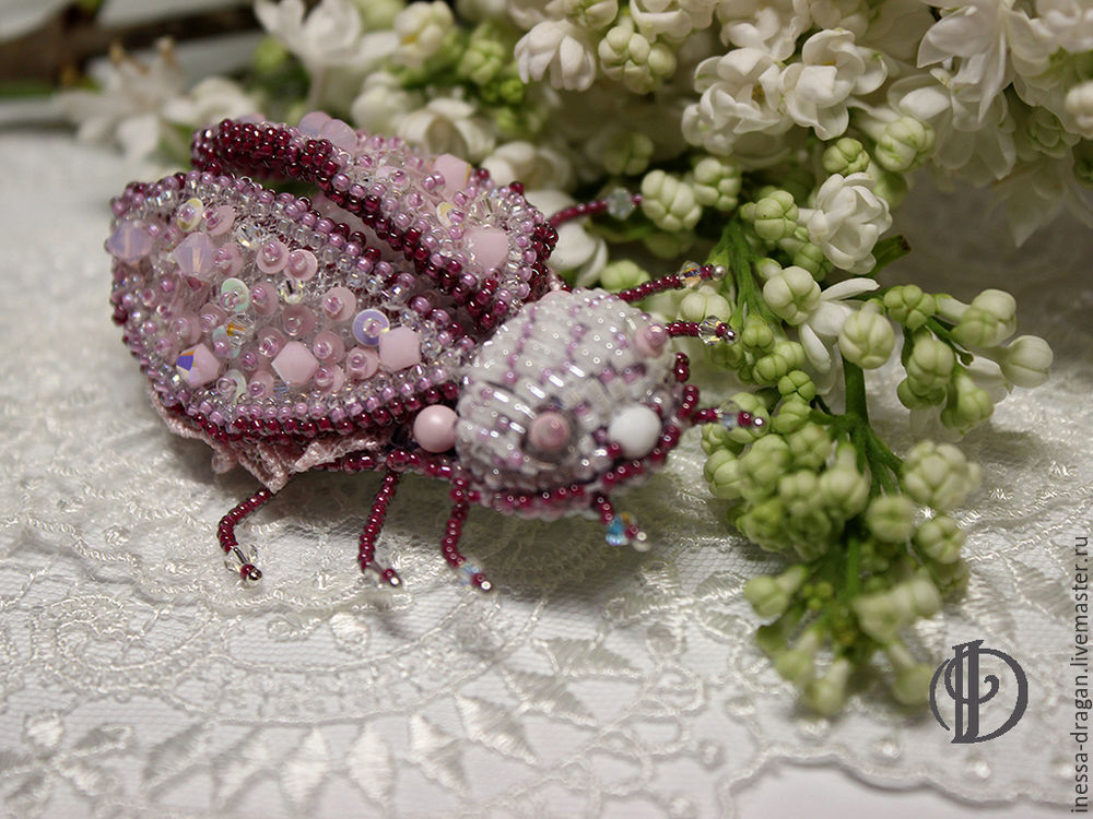 A Step By Step Photo Guide On Making A Fancy Ladybug Brooch Журнал Ярмарки Мастеров 1854