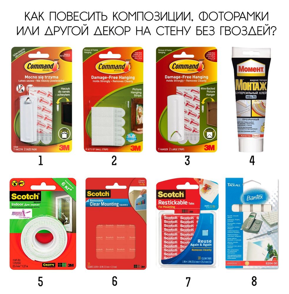 На что крепить к стене наши изделия без гвоздей: Новости магазинов в  журнале Ярмарки Мастеров