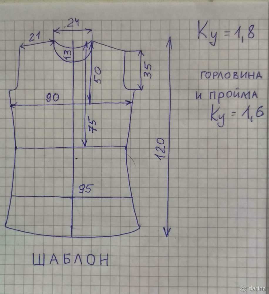 Выкройка для валяния жилета