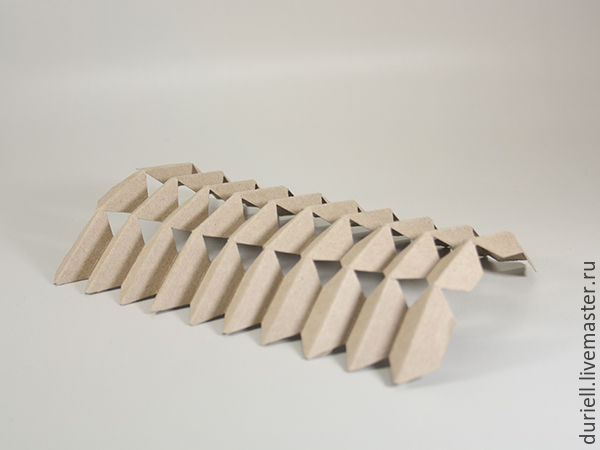 Гармошка из бумаги - схема сборки оригами по шагам