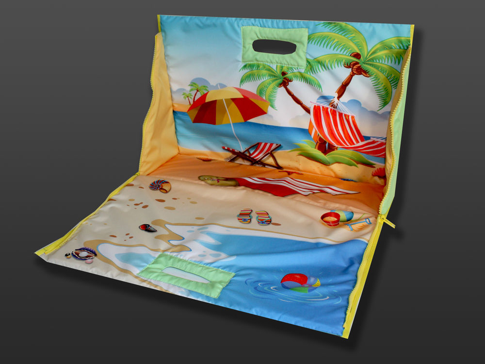Создаем макет для сублимационной печати. Пляжная сумка — игровой коврик, фото № 1