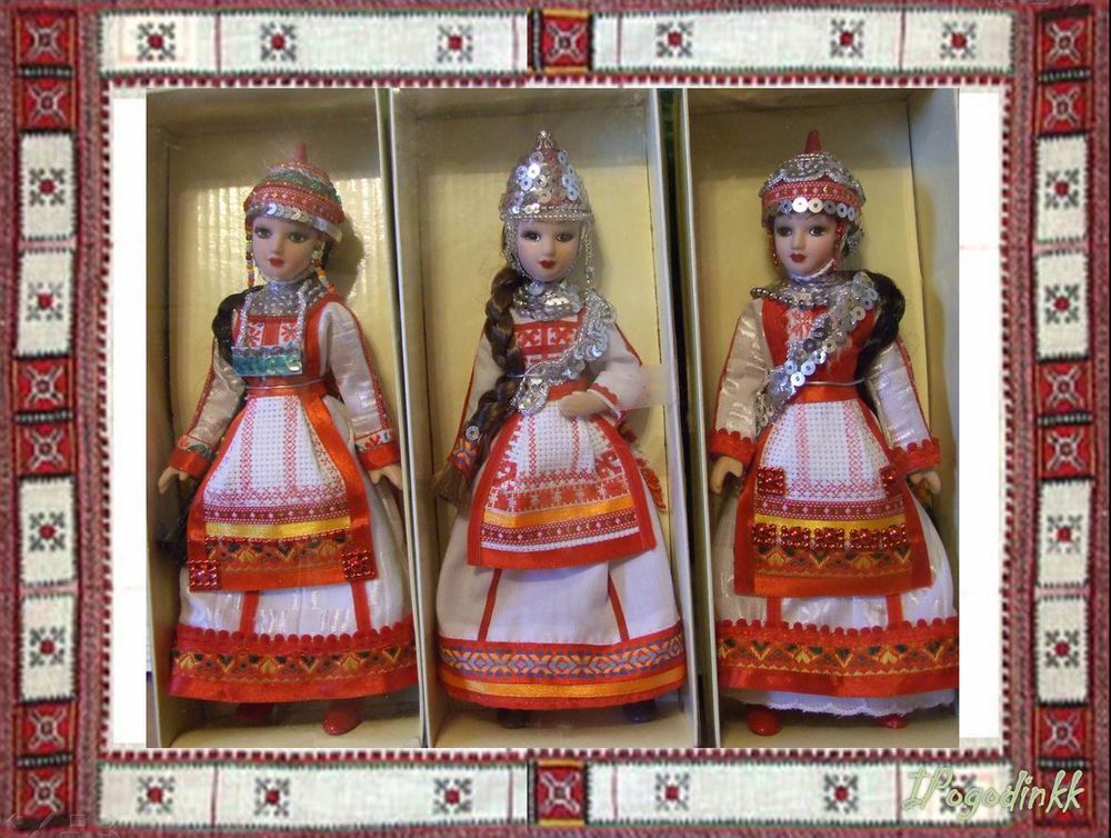 Кукла-оберег в чувашском костюме