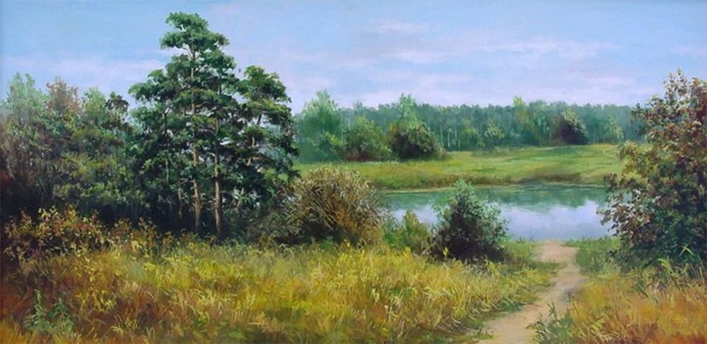 Красота русского пейзажа в работах художницы Елены Покушевой, фото № 39