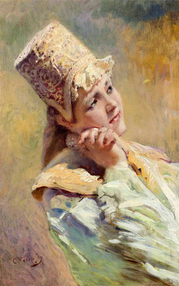 Russian Beauty In The Paintings By Konstantin Makovsky Charming Portraits