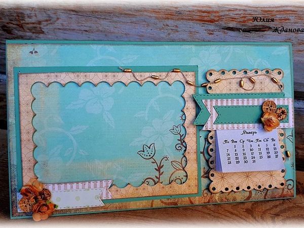 Делаем календарь с фоторамкой в подарок | Ярмарка Мастеров - ручная работа, handmade
