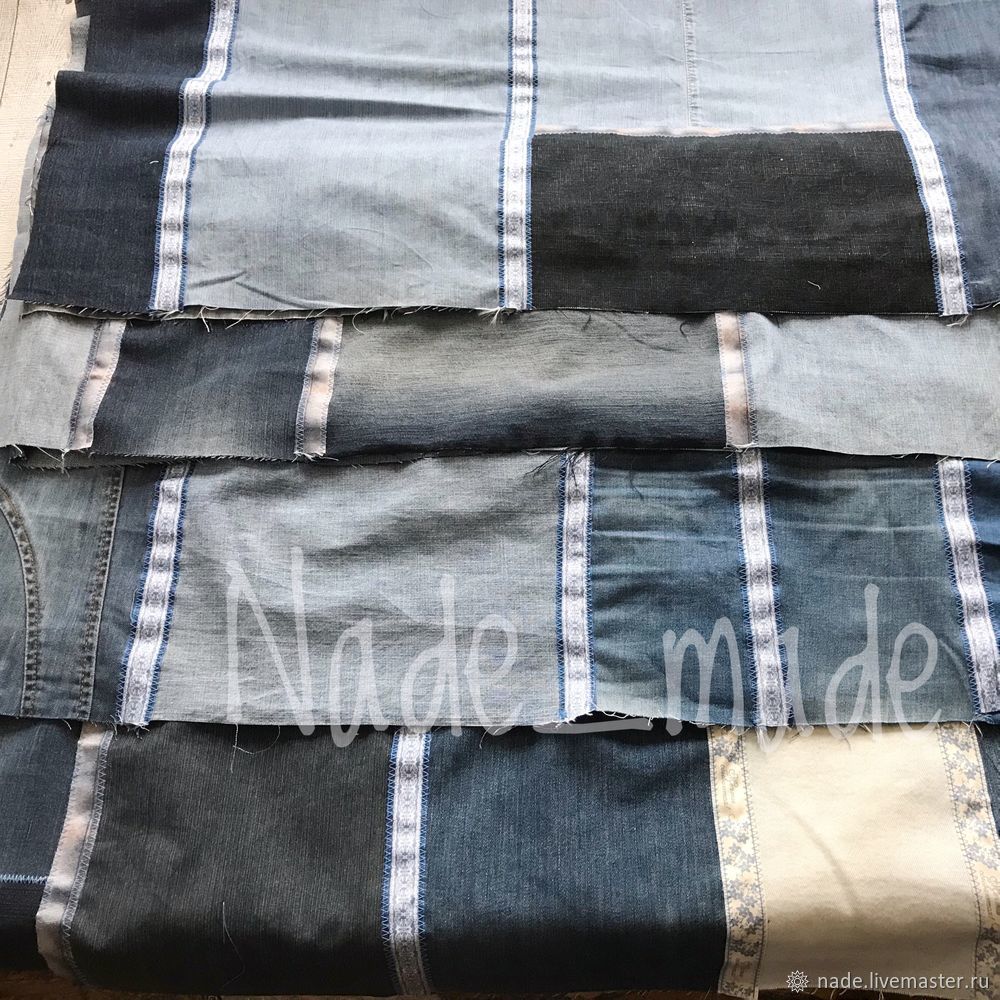 Лоскутное одеяло из старых джинсов: оригинально и просто