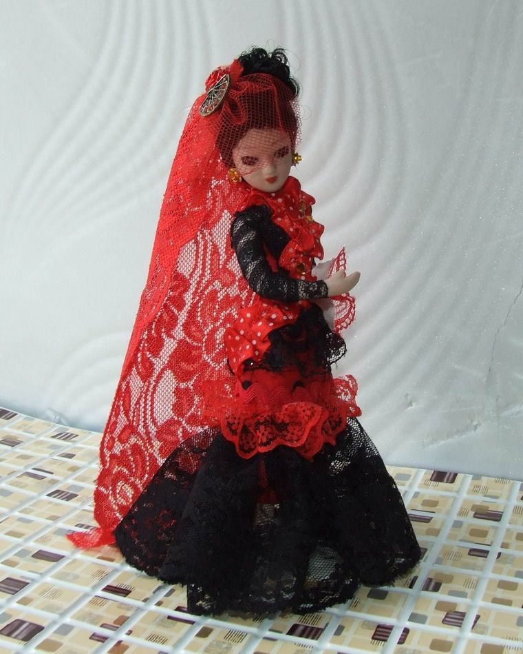 Испанка, танцующая фламенко, особенности испанского костюма, фото № 11