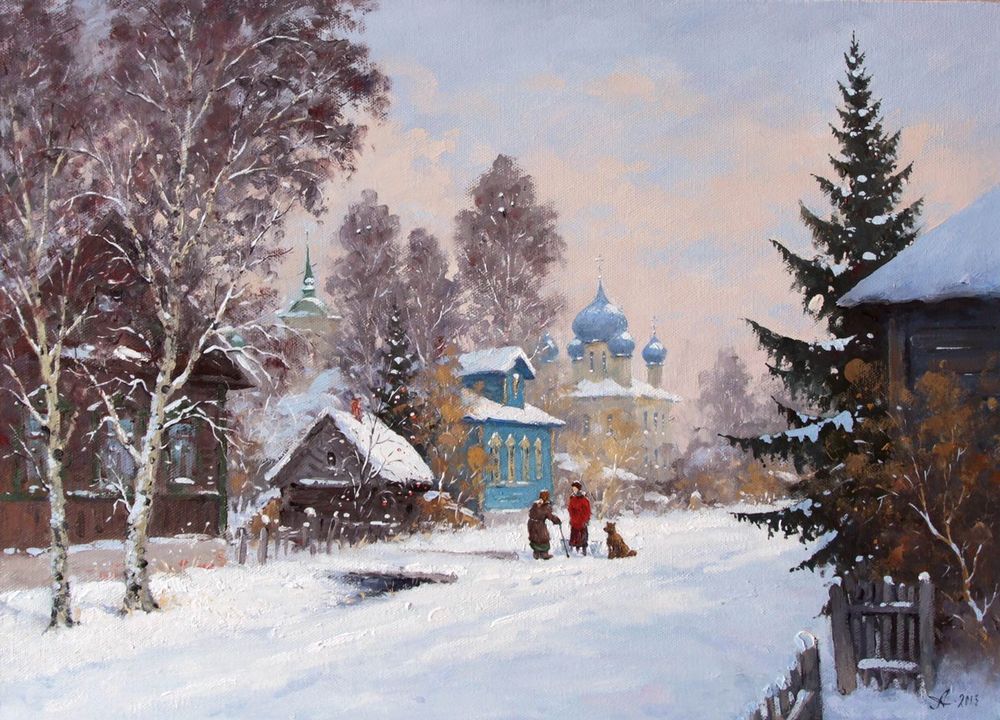 Сказочные зимние пейзажи русских художников, фото № 6