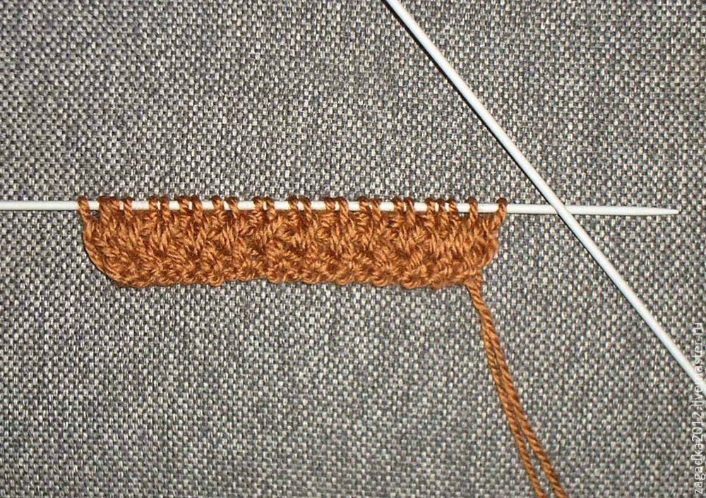 Легкое и простое вязание спицами узор 