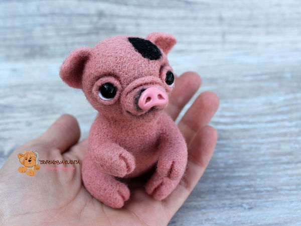 Мастер-класс по сухому валянию Хрюни | Ярмарка Мастеров - ручная работа, handmade