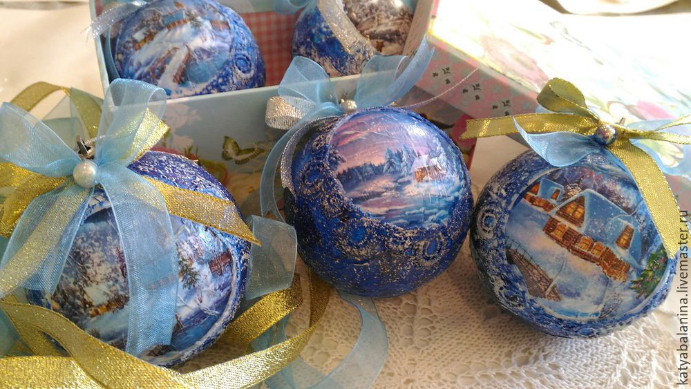 Создаем винтажный ёлочный шар, фото № 25