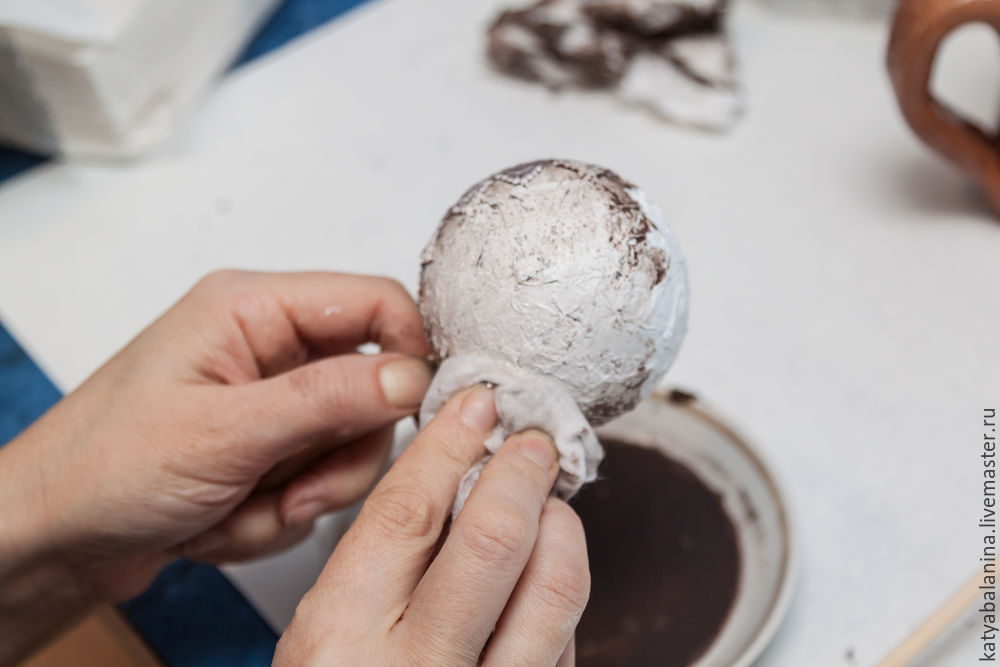 Создаем винтажный ёлочный шар, фото № 18