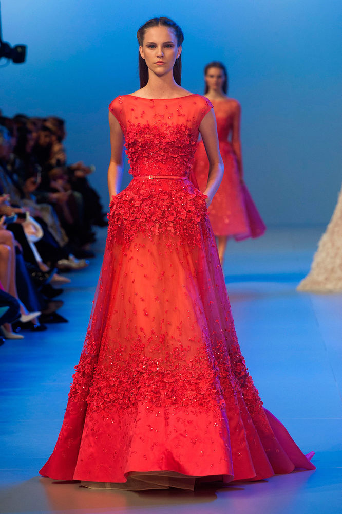 Женское платье в пол, красное платье для выпускного, модель Elie Saab | AliExpress