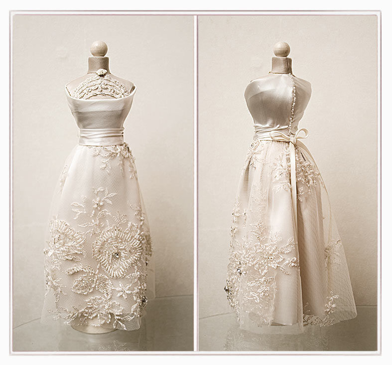 Свадебное платье ручной работы