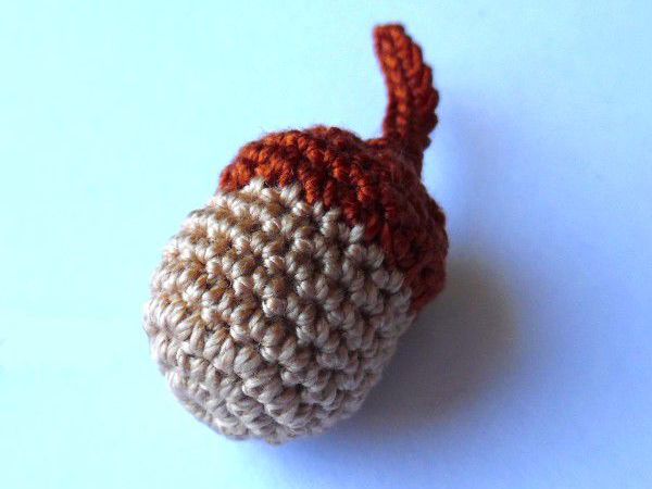 Вяжем крючком желудь | Ярмарка Мастеров - ручная работа, handmade