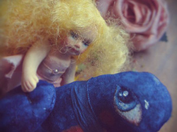 Старая сказка: Дюймовочка и ласточка... | Ярмарка Мастеров - ручная работа, handmade