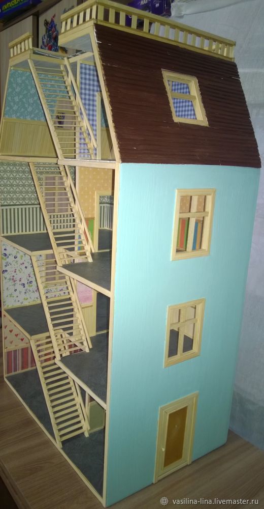 Кукольный домик. Домик из картона своими руками. DIY. Детский мастер-класс от Миледи Алисы