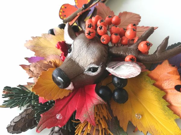 Осень в лесу. Колье | Ярмарка Мастеров - ручная работа, handmade