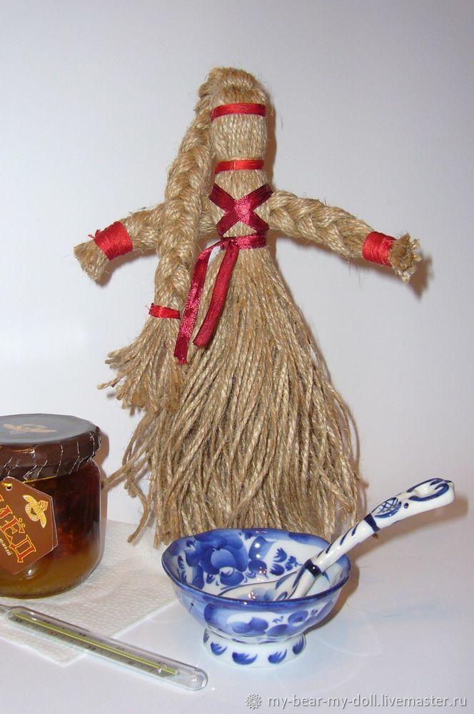 Изготовление древнеславянских оберегов - кукол из нити, фото № 4. № 4