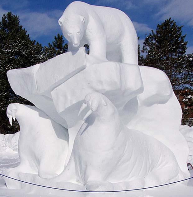 Как сделать фигуру из снега