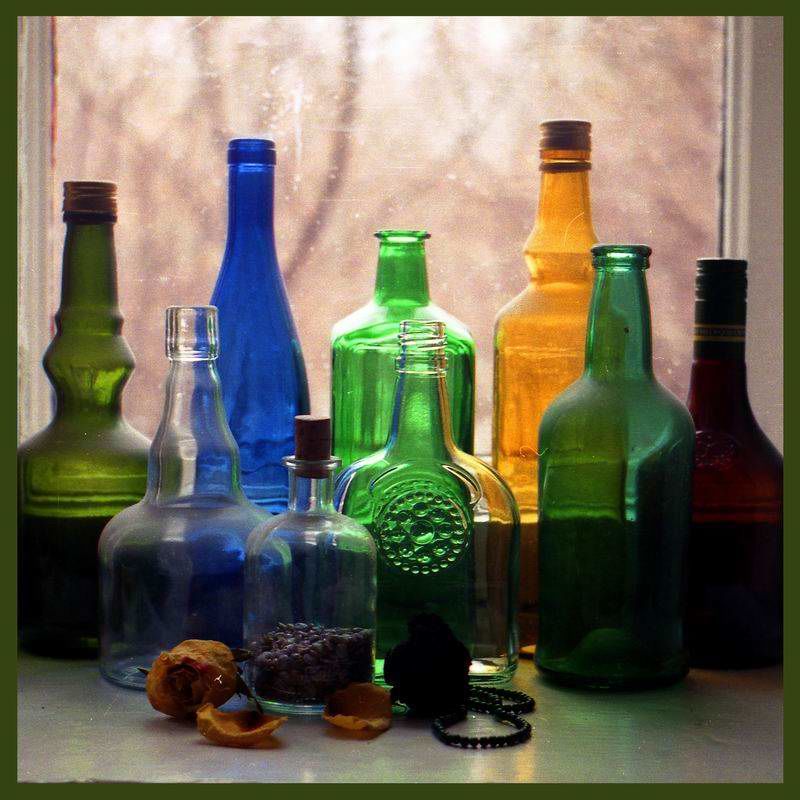 Стеклянные бутылки фото