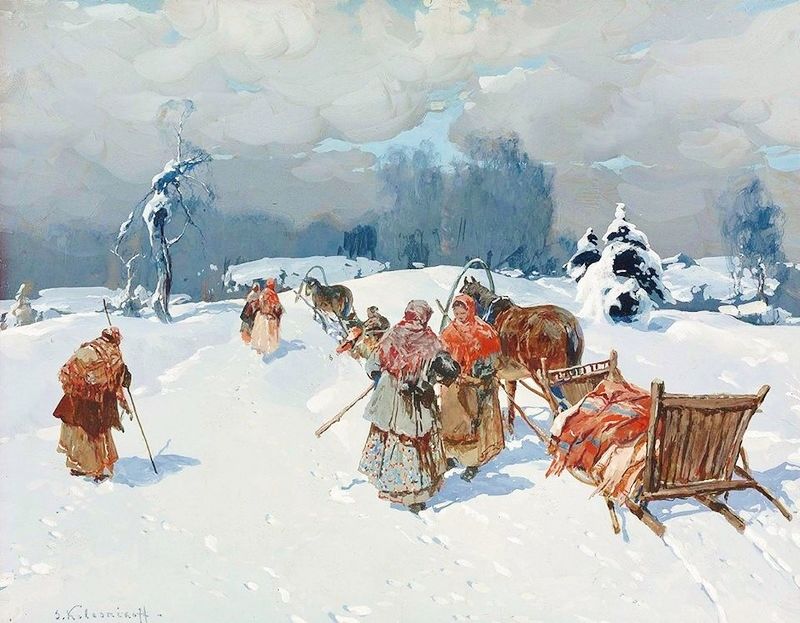 Сказочные зимние пейзажи русских художников, фото № 17