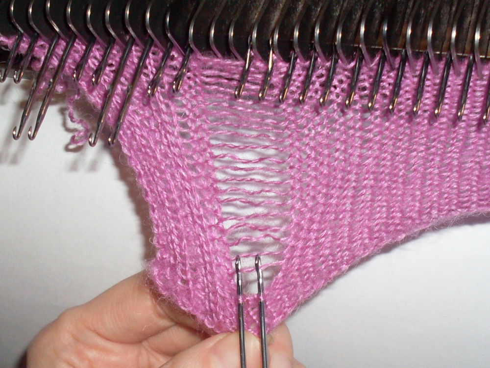 Урок 3. Частичное вязание. Носки - Вязание на машине и обучение мастерству