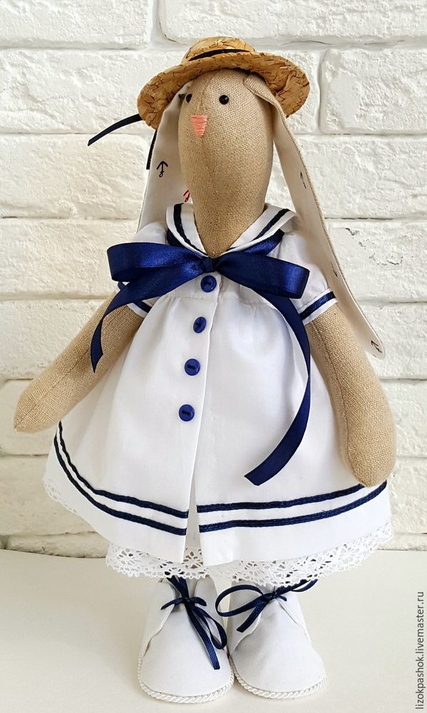 Платье-матроска для куклы мастер-класс, фото № 1