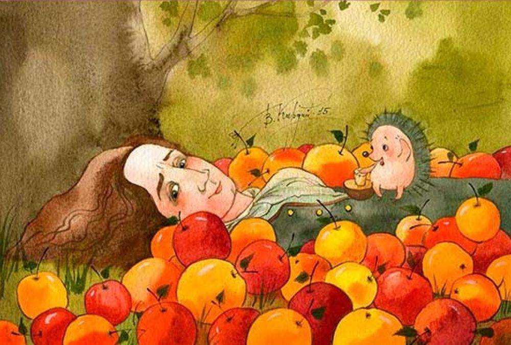 Стихотворение ночь упаданья яблок