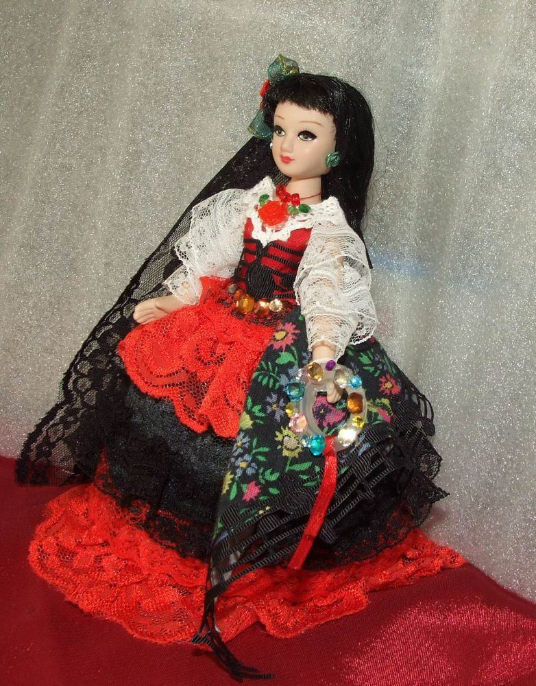 Испанка, танцующая фламенко, особенности испанского костюма, фото № 23