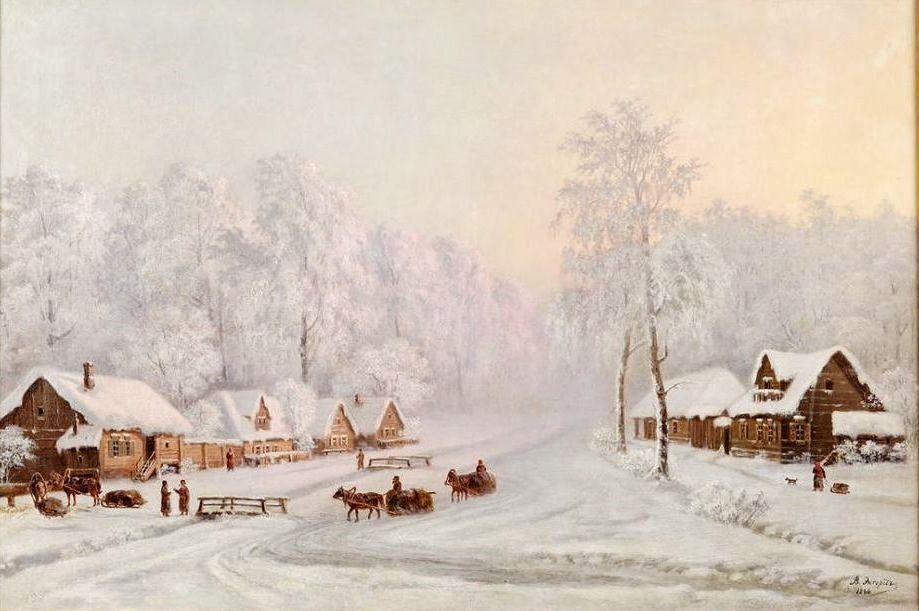 Сказочные зимние пейзажи русских художников, фото № 14