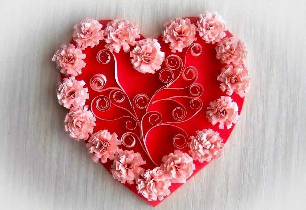 Валентинка «Ажурное сердце»
