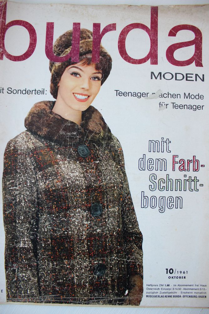 Burda moden 10/1961 Бурда Моден | Журнал Ярмарки Мастеров