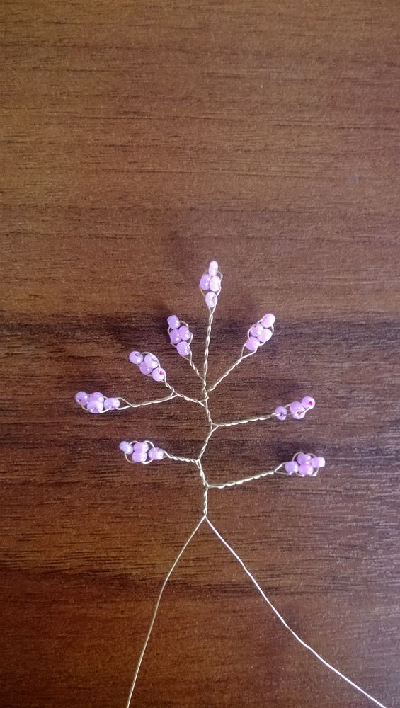 Создаем из бисера весеннее деревце «Вишня в цвету», фото № 30