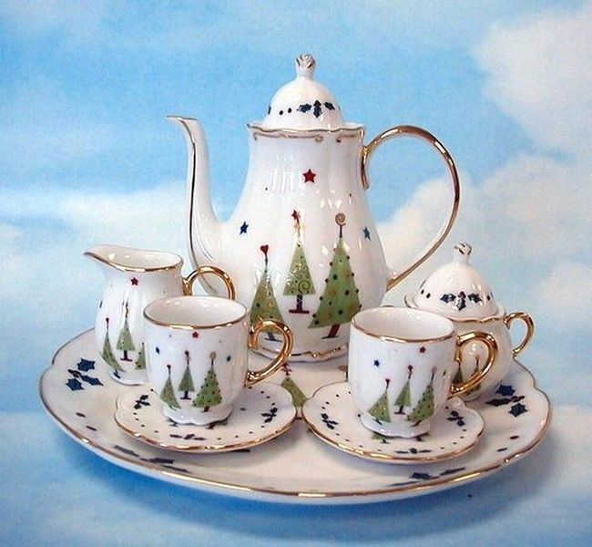 Необычный сервиз рисунок