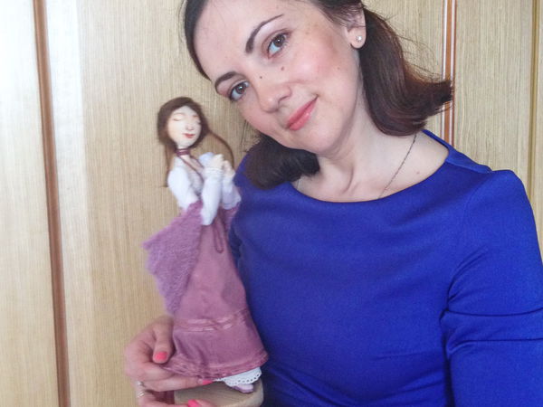 Замечательная девушка Елена Краснова получила свою куколку | Ярмарка Мастеров - ручная работа, handmade
