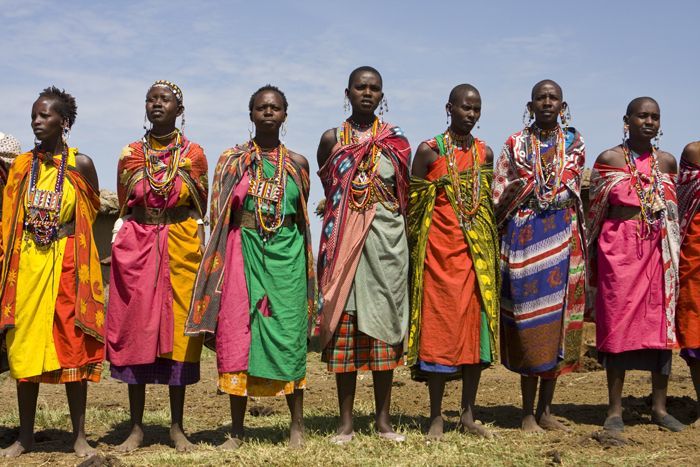 Народные костюмы африки