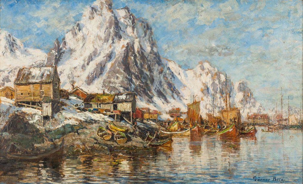 Т бергам. Норвежский художник Gunnar Berg. Гуннар Берг картины.