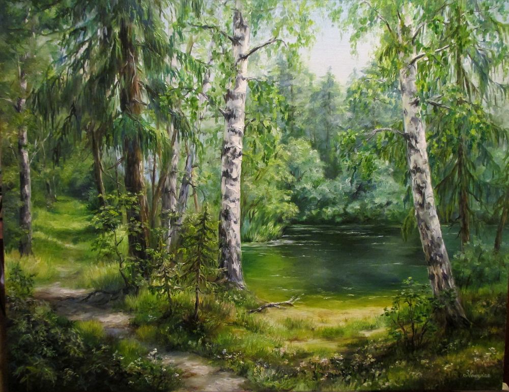 масло, пейзаж масло, пейзаж