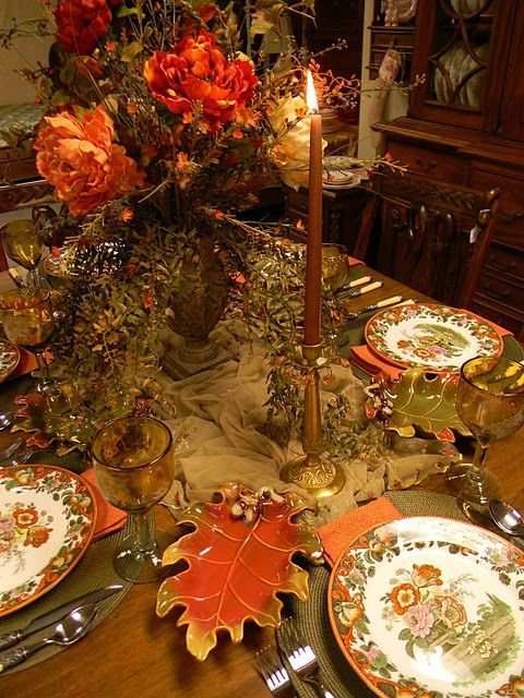 Fall table setting
