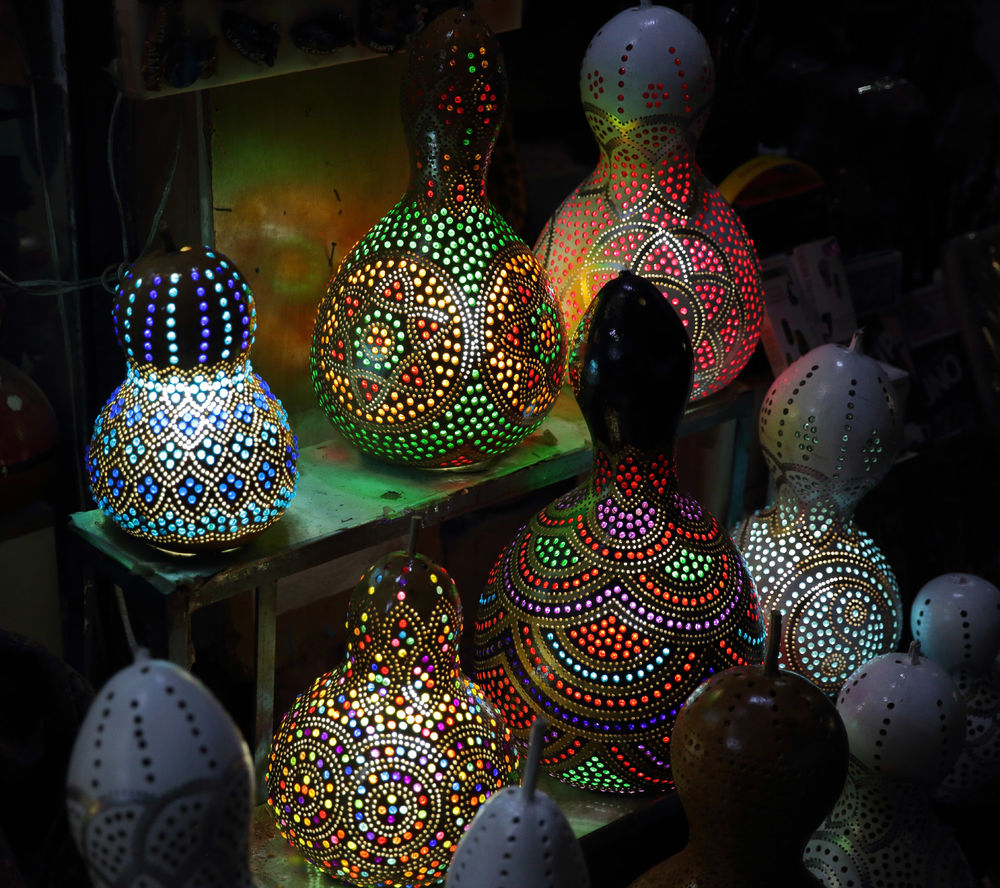 Турецкая мозаичная стеклянная настольная лампа - размер № 2 – Turkish Gift Buy