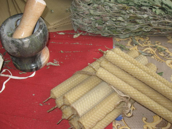 Свечи из вощины, катаные вручную | Ярмарка Мастеров - ручная работа, handmade