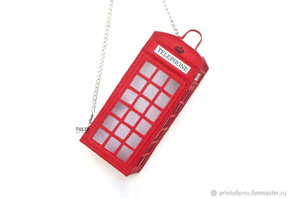 London Phone Booth Necklace