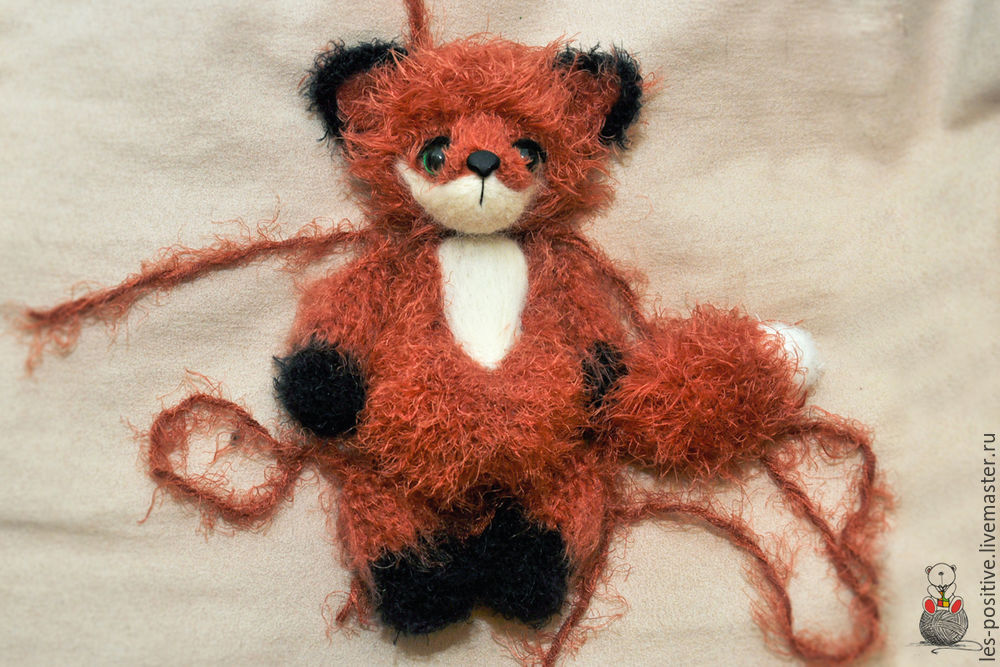 Как крючком связать лису крючком