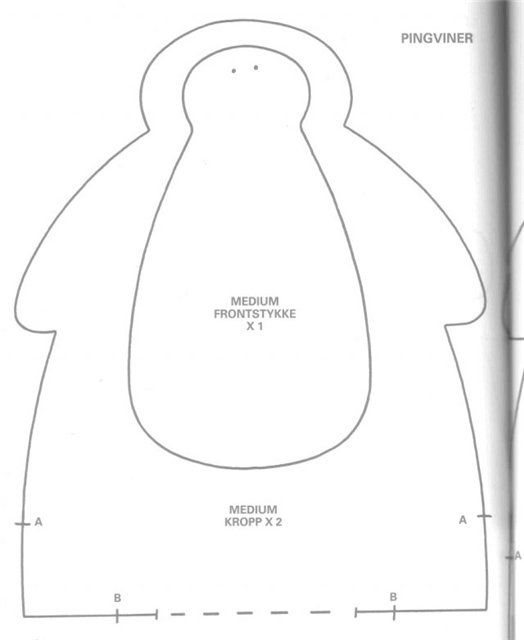 Пингвин игрушка выкройка Пингвины Тильда к Новому Году! Журнал Ярмарки Мастеров