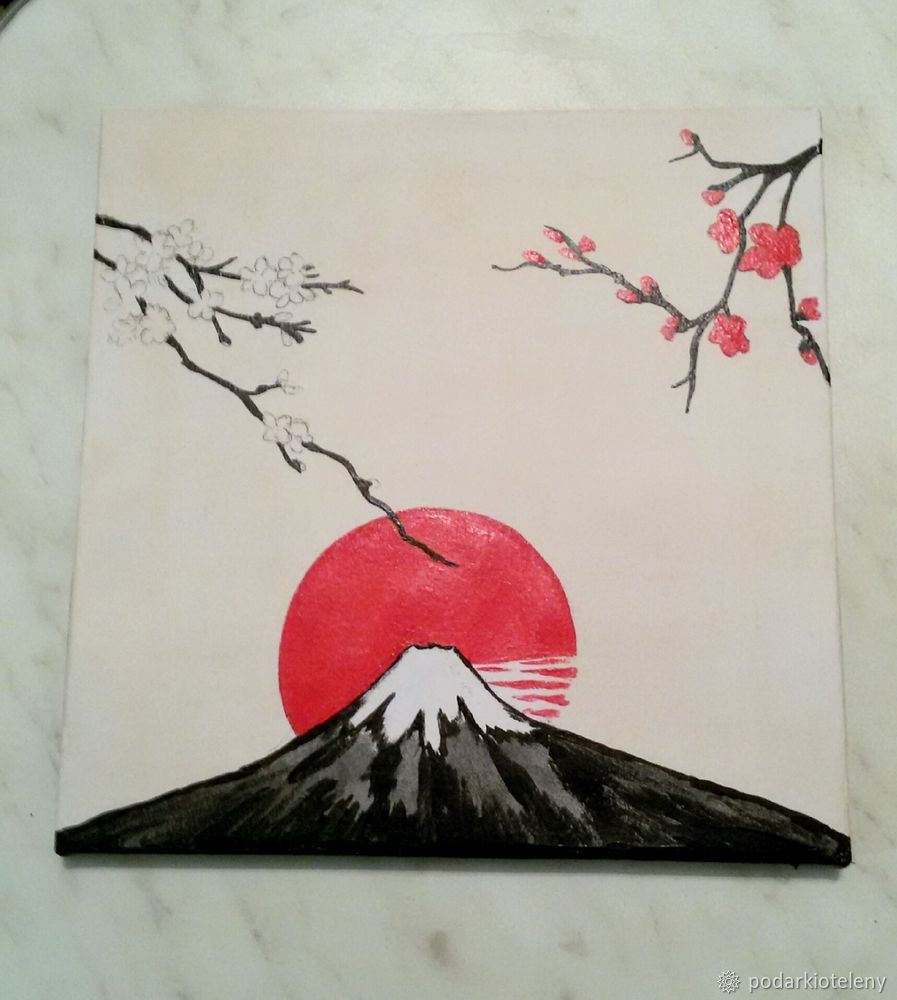 Как легко нарисовать сакуру | Удивительная Япония | ВКонтакте