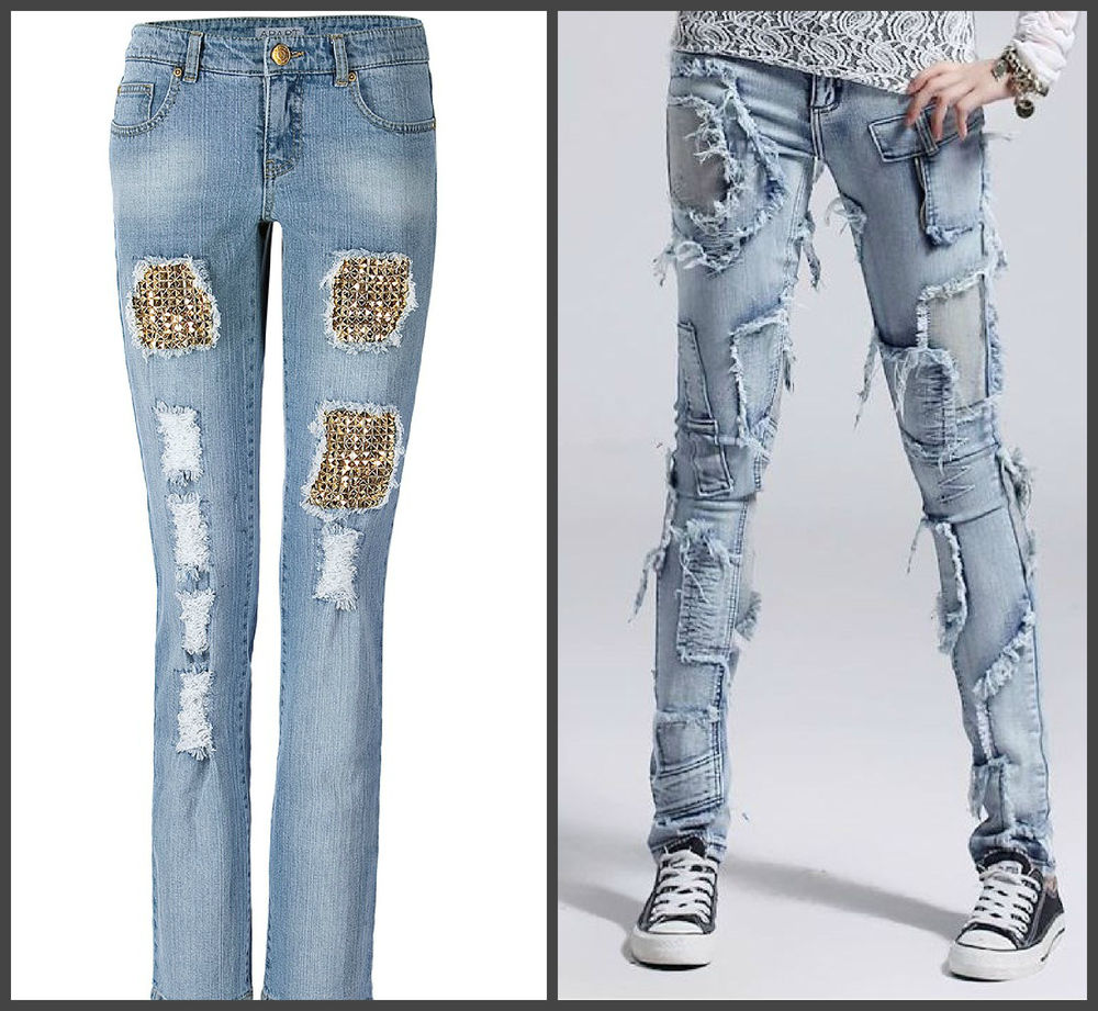 Модный декор джинсов