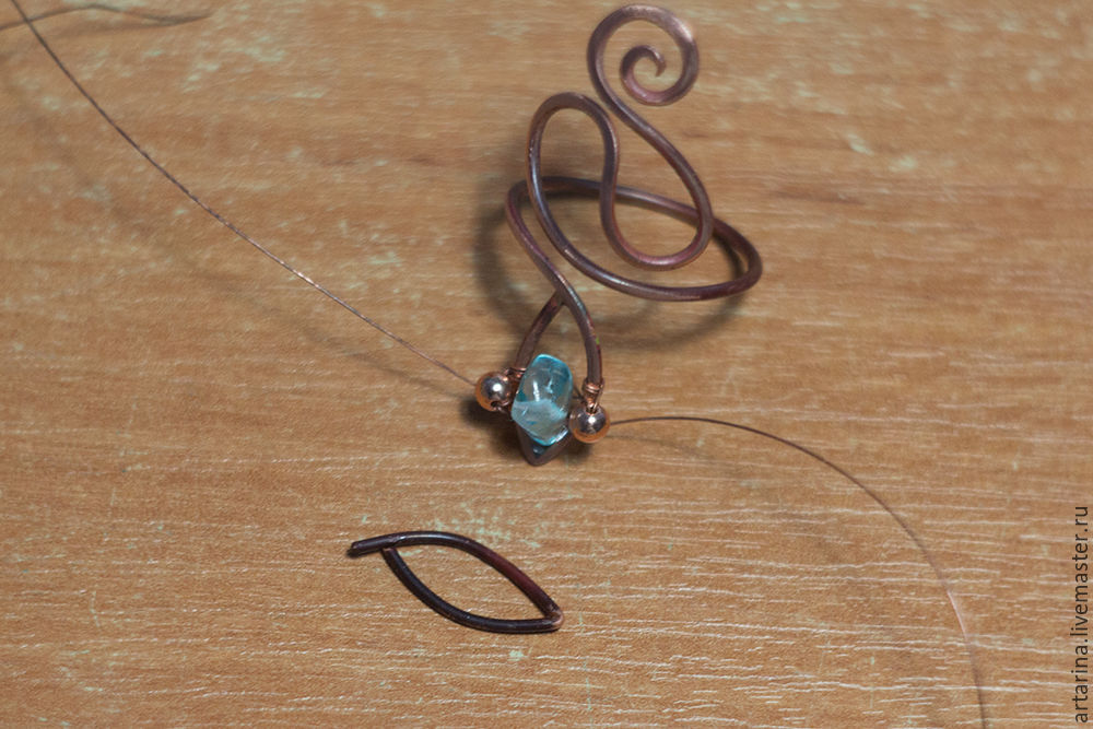 Создаем кольцо-змею из проволоки в технике wire wrap, фото № 15